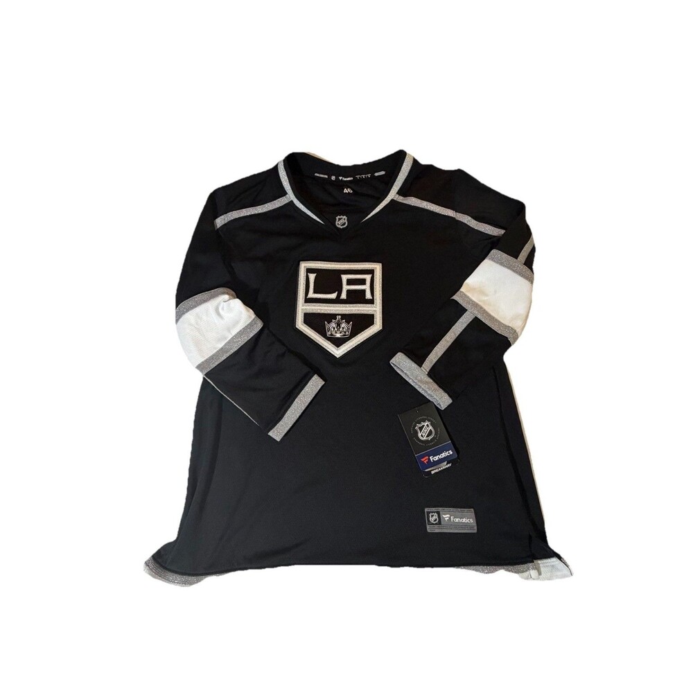 NWT Fanatics Los Angeles Kings Black NHL Hockey Jersey Women’s Large